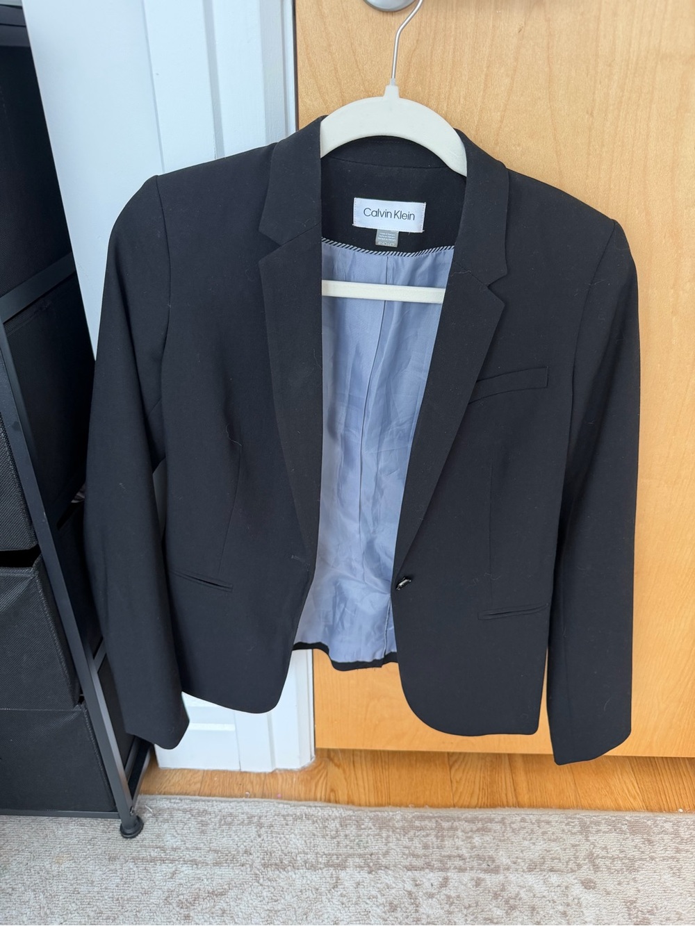 Calvin Klein Black Single-Button Women's Blazer